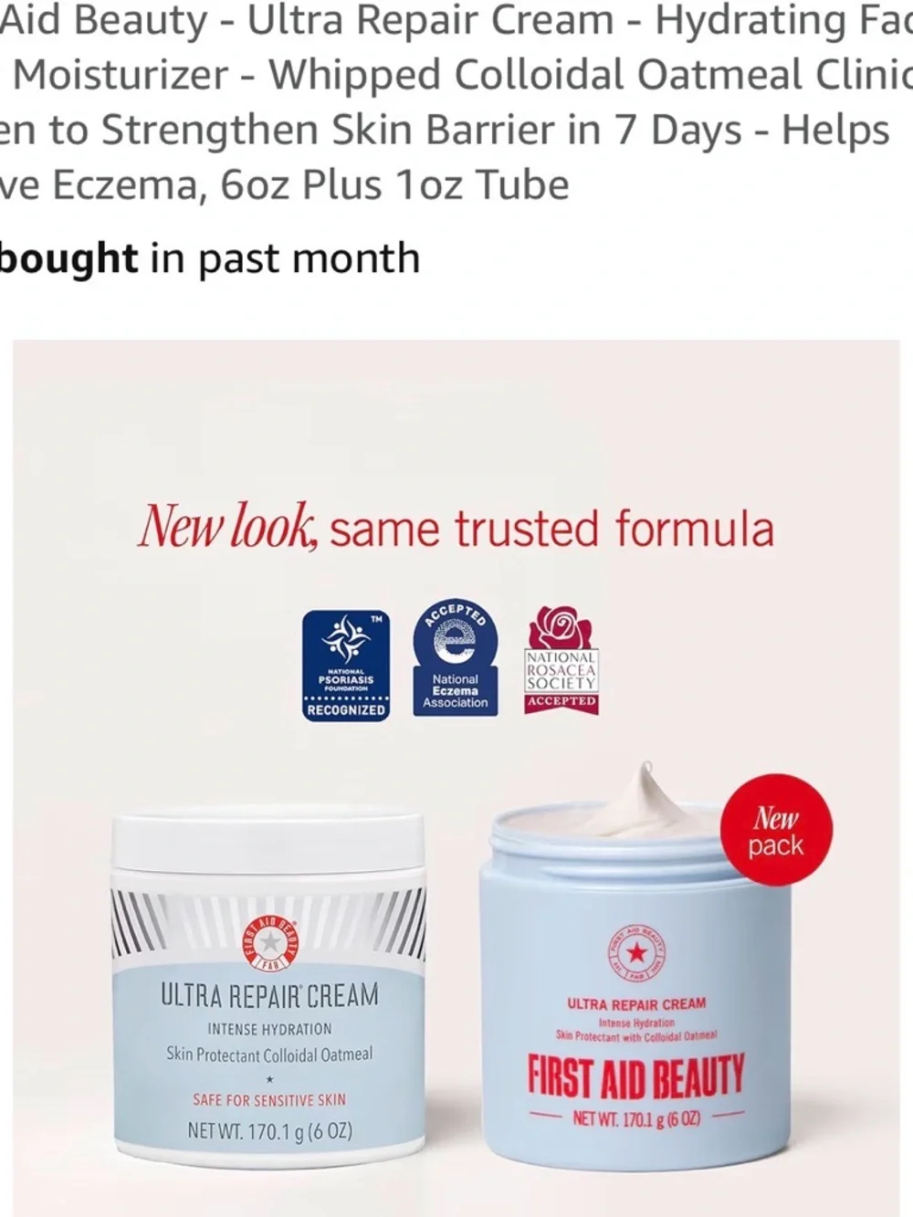 First Aid Beauty Ultra Repair Cream White with Red Text - Picture 3 of 13